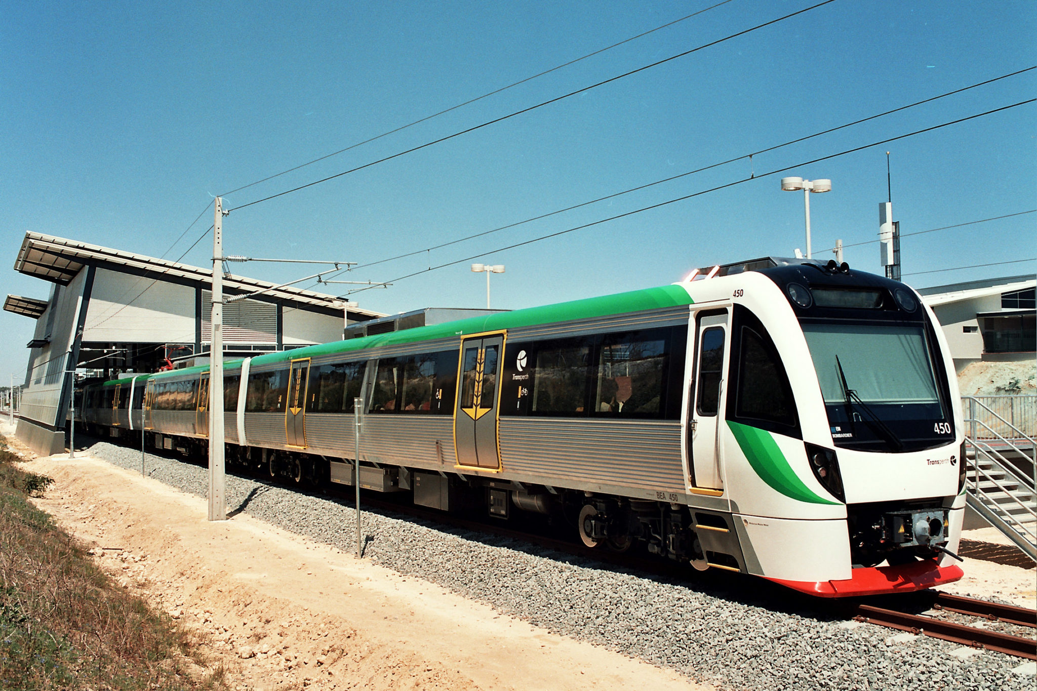 Modern train station near Anketell, providing seamless connectivity and easy transport options for residents of Catena Estate